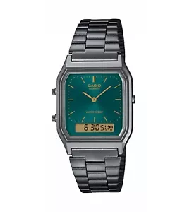 Orologio Uomo Casio Vintage AQ-230EGG-3AEF Con Cassa Cinturino Grigio Antracite - Foto 1 di 3