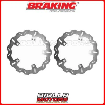 KIT DISCHI FRENO ANTERIORE BRAKING BMW K 1200 RS 1200 1999 - [WAVE FISSO] 2xWH70 Foto 1 de 4