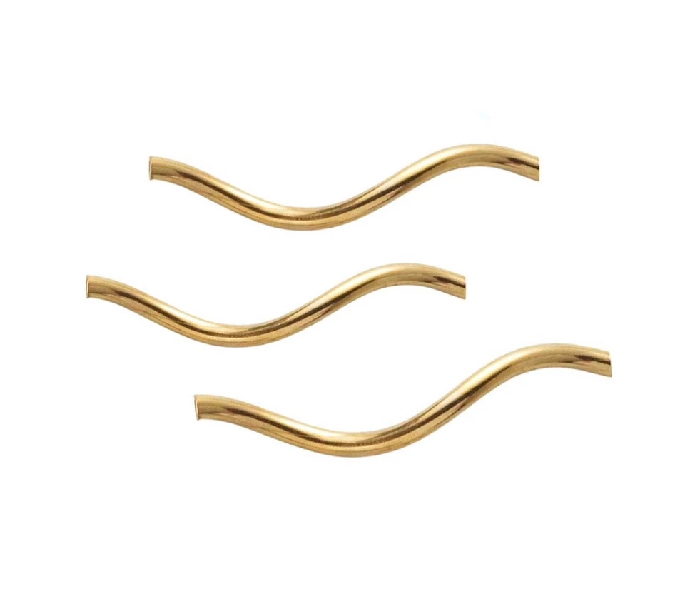 Cuentas de tubo espiral rellenas de oro de 14K 1x17,5 mm 10 piezas para hallazgos de joyería con cuentas Foto 1 de 1