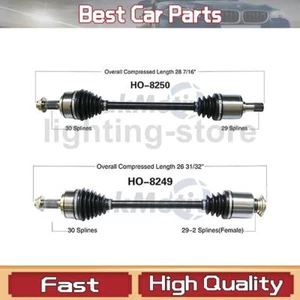 2 Front CV Axle Shaft CV Joints For Honda Ridgeline 2009 2008 2007 2006 - Picture 1 of 3