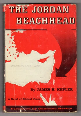 Kepler JORDAN BEACHHEAD First ed. SIGNED by Charlton Heston & by Kepler Biblical Foto 1 de 3