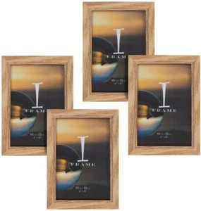Widdop 4' x 6' - iFrame Set of 4 Photo Frames Oak Finish - Picture 1 of 1