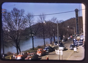 Vtg 1950s 35mm Slide - Pennsylvania Avenue, River, Warren PA - Kodachrome - Picture 1 of 1