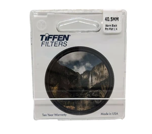 New Tiffen 40.5mm Warm Black Pro-Mist 1/4 Diffusion Filter MFR #405WBPM14 - Picture 1 of 12
