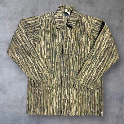 Vintage Realtree Shirt Mens Large Camo Long Sleeve Button Up Hunting Shacket - Image 1 of 4