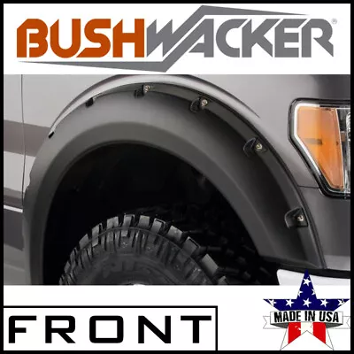Par de llamaradas de guardabarros delantero estilo bolsillo Bushwacker para Ford F-250 F-350 1999-2007 Foto 1 de 2