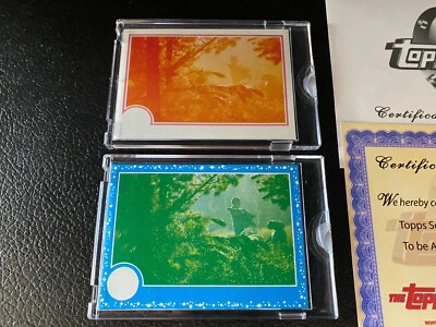 1982 Topps Vault E.T. The Extraterrestrial 2 Card Proof Set #46 In The Woods ET - Image 1 of 3