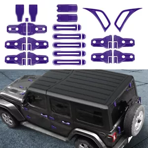 Juego completo púrpura cubierta de decoración exterior kit de pegatinas apto para Jeep Wrangler JL - Imagen 1 de 5