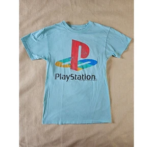 Sony Playstation T-Shirt Robin Egg Blue Size Small - Picture 1 of 16
