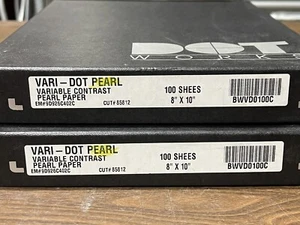 Lot Of 2. Dot Works Photographic Paper. Vari-Dot Pearl. 8x10. 200 Sheets - Picture 1 of 3