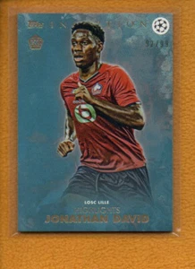 Jonathan David 2021-22 Topps Inception UEFA Highlights Rookie Green RC /99 - Picture 1 of 8