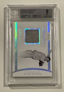 Duke Snider BGS 9 2016 Panini Flawless Game Worn/Used #/25 *POP 1* Dodgers - Picture 1 of 2
