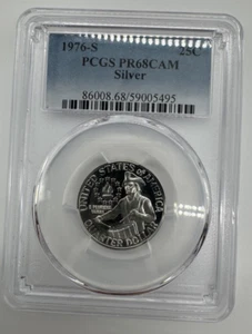 1976-S PCGS PR68 CAM Silver Washington Quarter Proof - Picture 1 of 6
