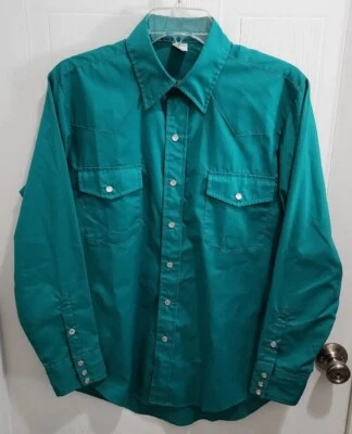 VTG Malco Modes San Francisco Western Pearl Snap Shirt Size 15.5 - 33 USA Made - Image 1 of 4