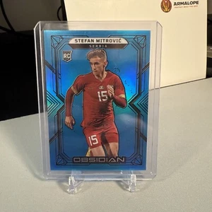 2022-23 Panini Obsidian - Grabado eléctrico azul neón inundación #178 Stefan Mitrovic/12 - Imagen 1 de 2