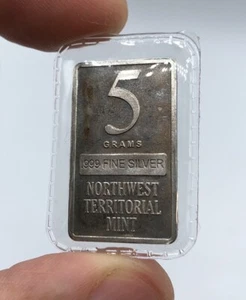 Northwest Territorial Mint 5 Gram .999 Fine Silver Bar, NWTM 5g - Sealed Choice! - Picture 1 of 2