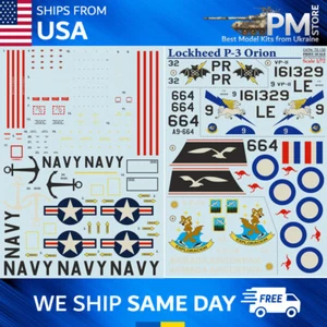 Print Scale 72-132 Lockheed P-3 Orion (Aircraft wet decal) 1/72 - Picture 1 of 11