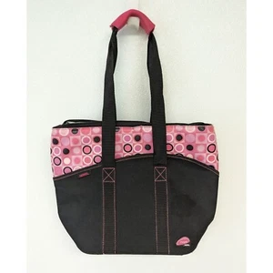 Raya by Thermos Black & Pink Lunch Box Shoulder Cooler Bag Tote - Picture 1 of 10