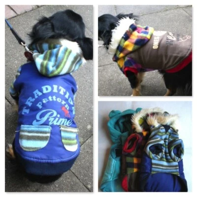 WAUWUF Hunde Mantel mit Fleece Parka Winterjacke Hundebekleidung XS S M L MD Wedel shop