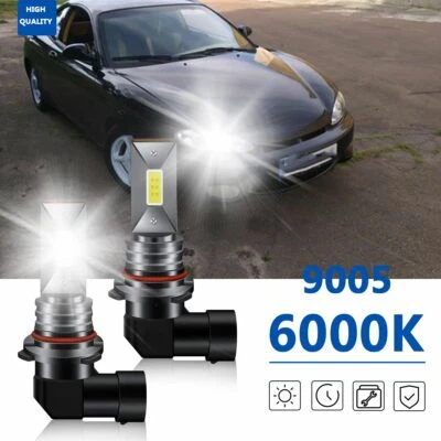 For Hyundai Tiburon 1997-1999 9005 LED Headlight Bulbs Conversion Kit High Beam - Image 1 of 4