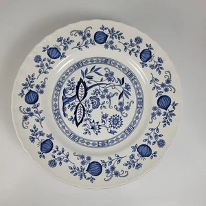 Vintage Enoch Wedgwood England Blue Heritage Onion 10" Dinner Plate - Picture 1 of 2