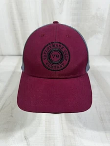 TaylorMade Lifestyle LS Low Crown Snapback Hat Cap Red/Gray - Picture 1 of 5