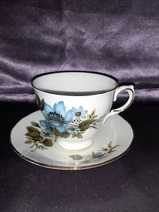 Vintage QUEEN ANNE Bone China Cup and Saucer E 47 0 - Picture 1 of 6