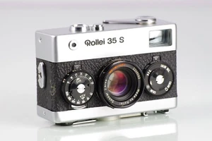 ROLLEI 35 S 35S SILVER EDITION POINT SHOT CARL ZEISS SONNAR HFT METER WORKS - Picture 1 of 9