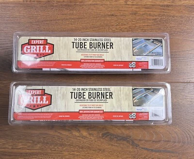 2 quemadores de tubo ajustables de acero inoxidable de 14-20 pulgadas de repuesto para la mayoría de las parrillas Foto 1 de 2