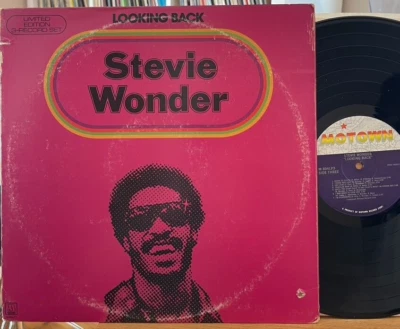 Stevie Wonder Looking Back Vinyl 3 LP Motown M 804LP3 Anthology 1st Press 1977 - Image 1 of 4