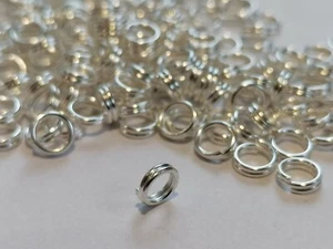 400 anillos divididos 5 mm bucles dobles abiertos anillos de salto chapados en plata - VENDEDOR DEL REINO UNIDO - Imagen 1 de 1