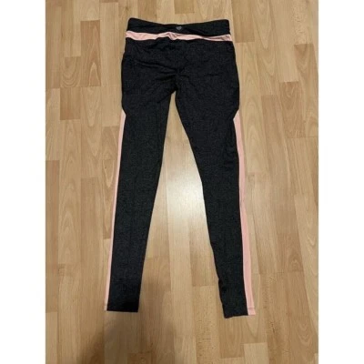 Leggings Forever 21 Active treino atlético corrida listra lateral cinza P - Imagem 1 de 4