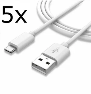 5x USB C Ladekabel für Samsung Kabel TYP C Schnellladekabel S10 S20 S21 S22 FE - Bild 1 von 1