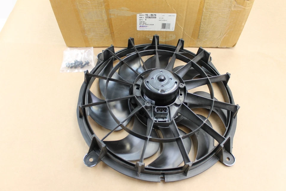 Motor ventilador de refrigeración del lado del conductor ACDelco LH para Buick Park Avenue 1997-2005 Foto 1 de 4