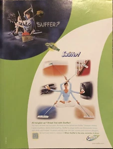 2000 Swiffer Sweeper PRINT AD Suffer? - Break Free From Electrostatic VTG 2000s - Picture 1 of 5