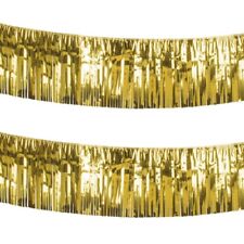 600cm Fransen-Girlande GOLD metallic 