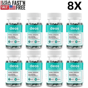 8X DEOS Internal Deodorant For Full Body Deodorize Supplement - 30 Capsules - Picture 1 of 14