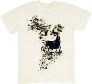 Sons of Anarchy Samcro Open Fire Adult T-shirt - Official Motorcycle Club Jax TV - Picture 1 of 1