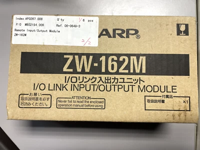 Sharp ZW-162M  I/O Link Input/Output Module - New In Box - Image 1 of 2