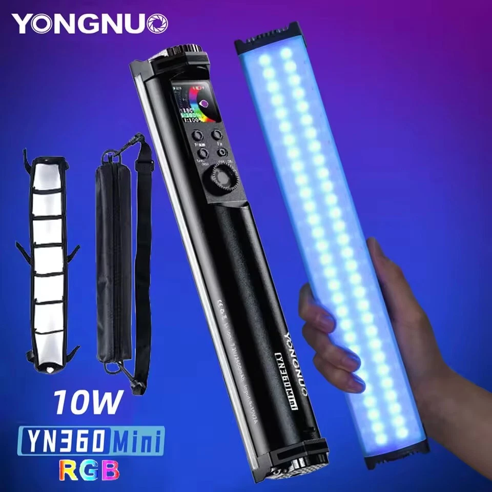 YONGNUO YN360 MINI 2700K-7500K RGBWW Full Color Handheld Led Video Tube Light  - Image 1 of 4