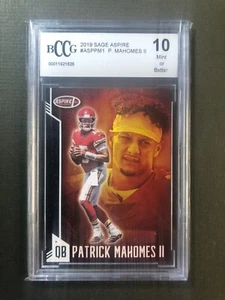 2019 Sage Aspire Patrick Mahomes, BCCG 10 Mint 01-Nice! - Picture 1 of 6