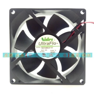 Nidec MODEL T92T24MUA7-51 DC24V 0.14A 9CM Cooling Fan - Image 1 of 4