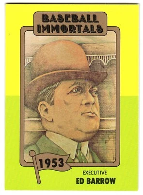 Ed Barrow 1980 TCLM Baseball Immortals Trading Card # 63 - Image 1 of 2