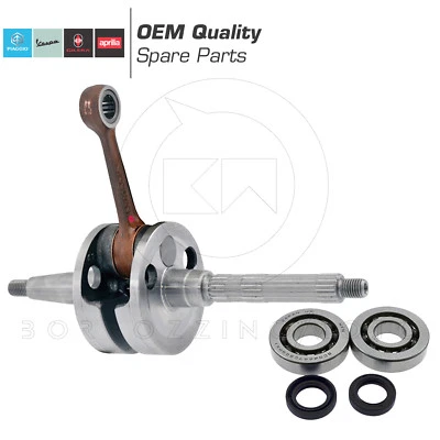 SKF/OEM QUALITY KIT REVISIONE ALBERO MOTORE + CUSCINETTI NTN APRILIA SCARABEO STREET 50 PIAGGIO