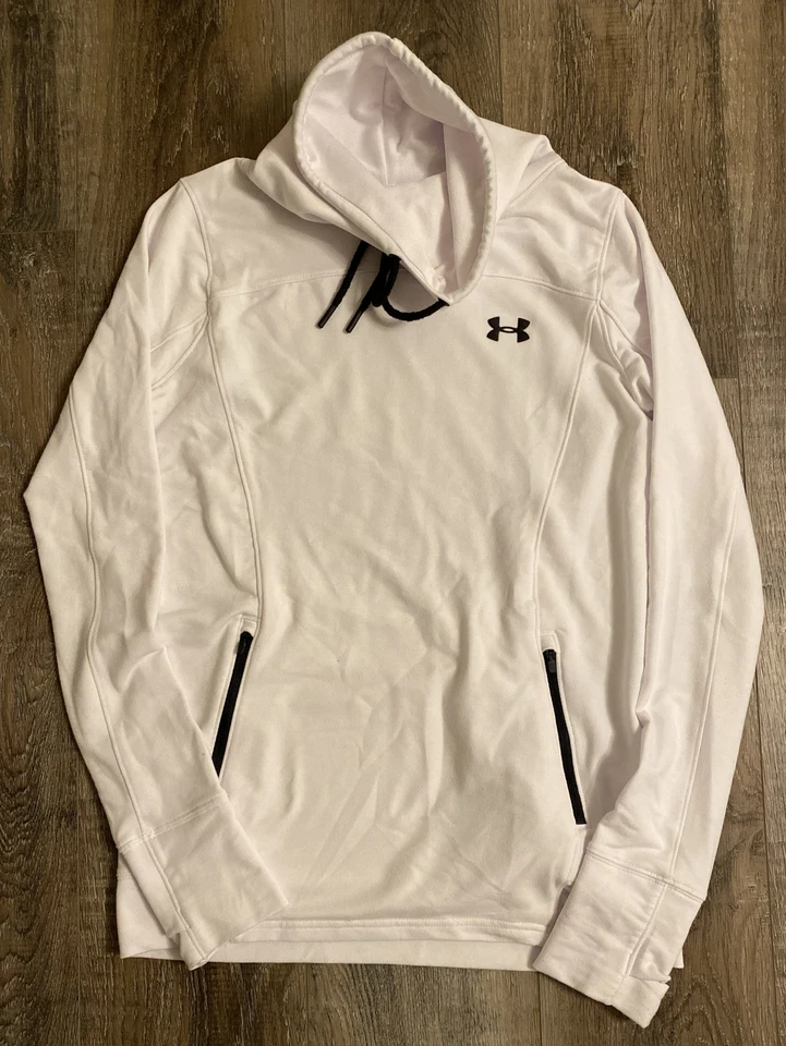 Sudadera Under Armour Mujer Damas Blanca Talla Pequeña Calce Suelto 1293020 Foto 1 de 4
