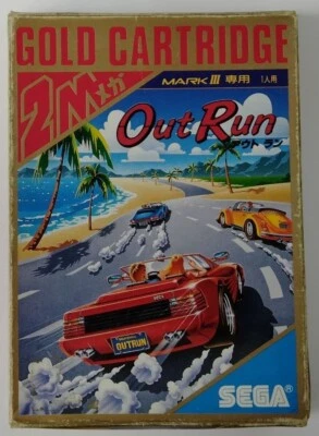 Sega Master System Mark Ⅲ 3 Outrun Gold Cartridge W/ Box Manual - Image 1 of 4