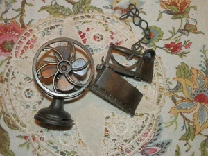 Lot of Die Cast Doll House Furniture, Fan and Iron Durham Industries - Picture 1 of 3