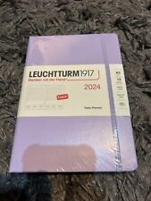 Leuchtturm 1917 2024 Weekly Planner & Notebook Lilac A5 Diary (New) Free P+P