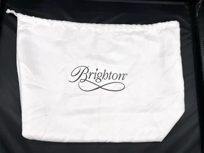 Brighton Bolsa Cubierta Antipolvo Tela Cordón Protector Blanco 18x12" Cartera Cinturón Foto 1 de 4