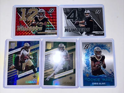 2022 Zenith Football Chris Olave Behind The Numbers Red Prizm | Rookie Wave RC - Image 1 of 4